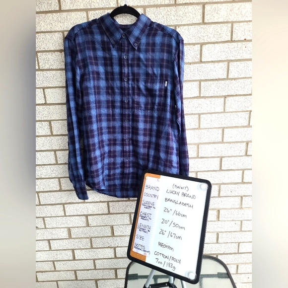 Lucky Brand Long Sleeve Plaid (BNWT) - Picture 2 of 8